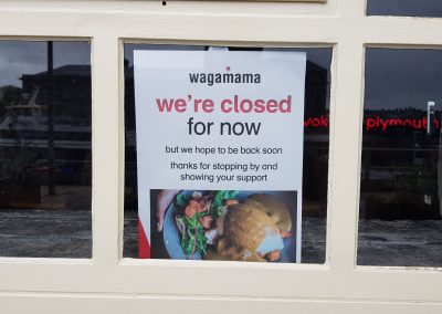Covid-19: Wagamama Closed