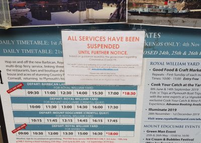 Covid-19: Ferry’s Suspended