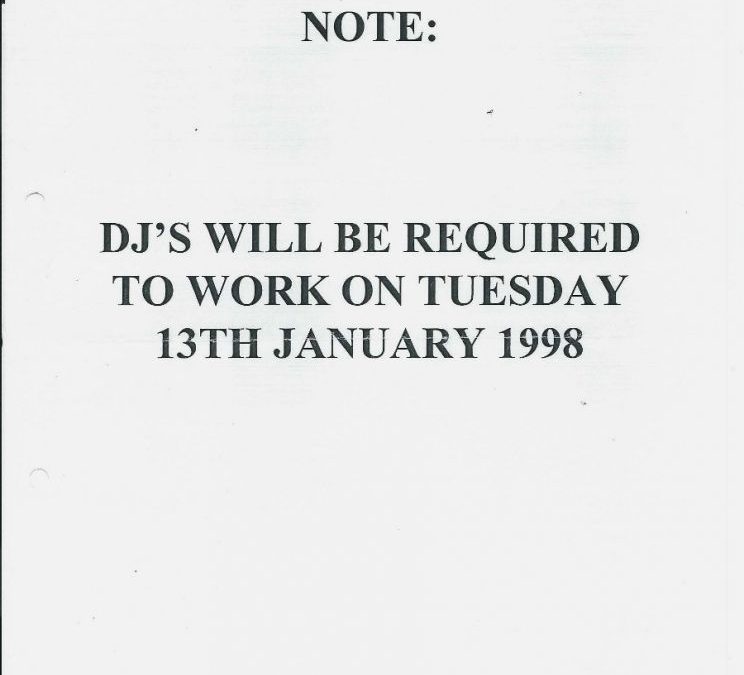 Important Note for DJs