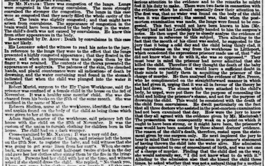 The Littleport Murder – Sarah Potts, 1863